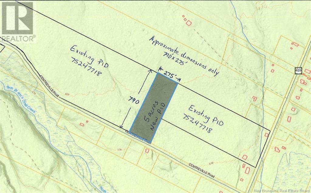 Lot Centreville Road, cross creek, New Brunswick