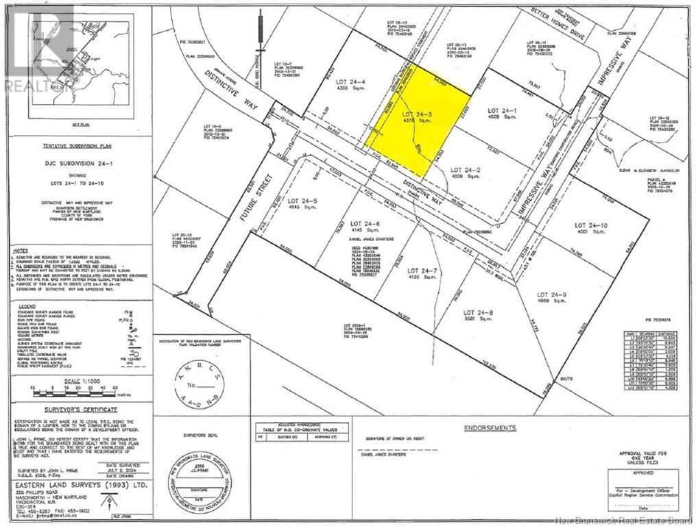 Lot 24-3 Distinctive Way, charters settlement, New Brunswick