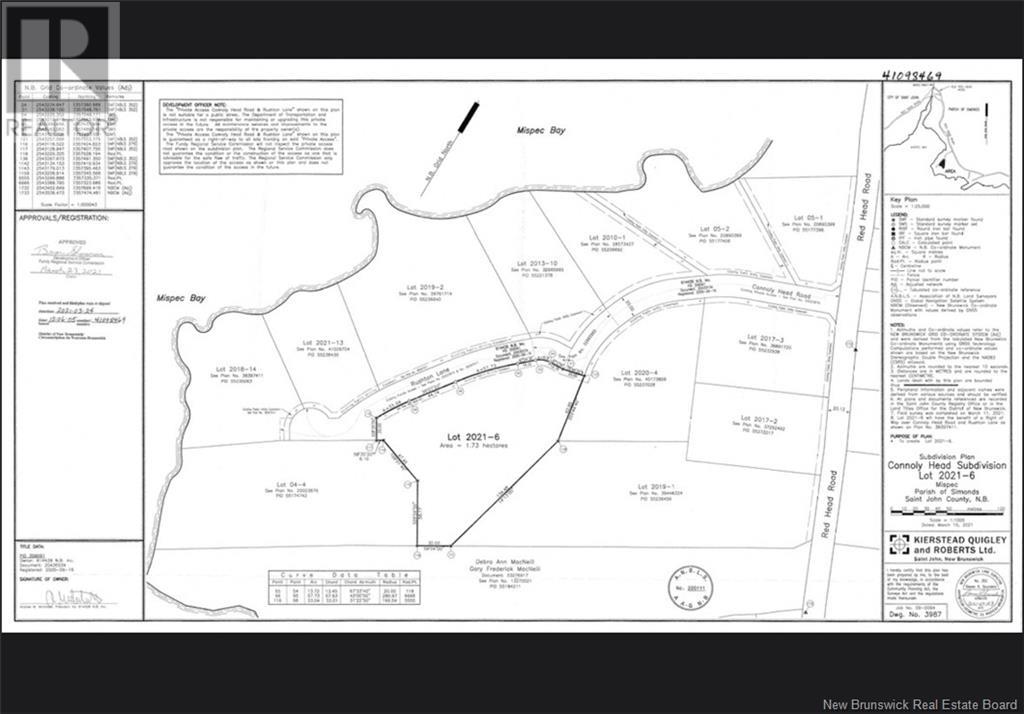 Lot Rushton Lane, Mispec, New Brunswick  E2J 4W5 - Photo 8 - NB122993
