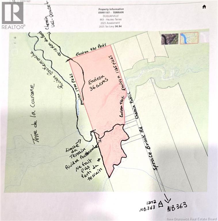 36 Acres Route 135, Duguayville, New Brunswick  E8M 1K2 - Photo 2 - NB126221