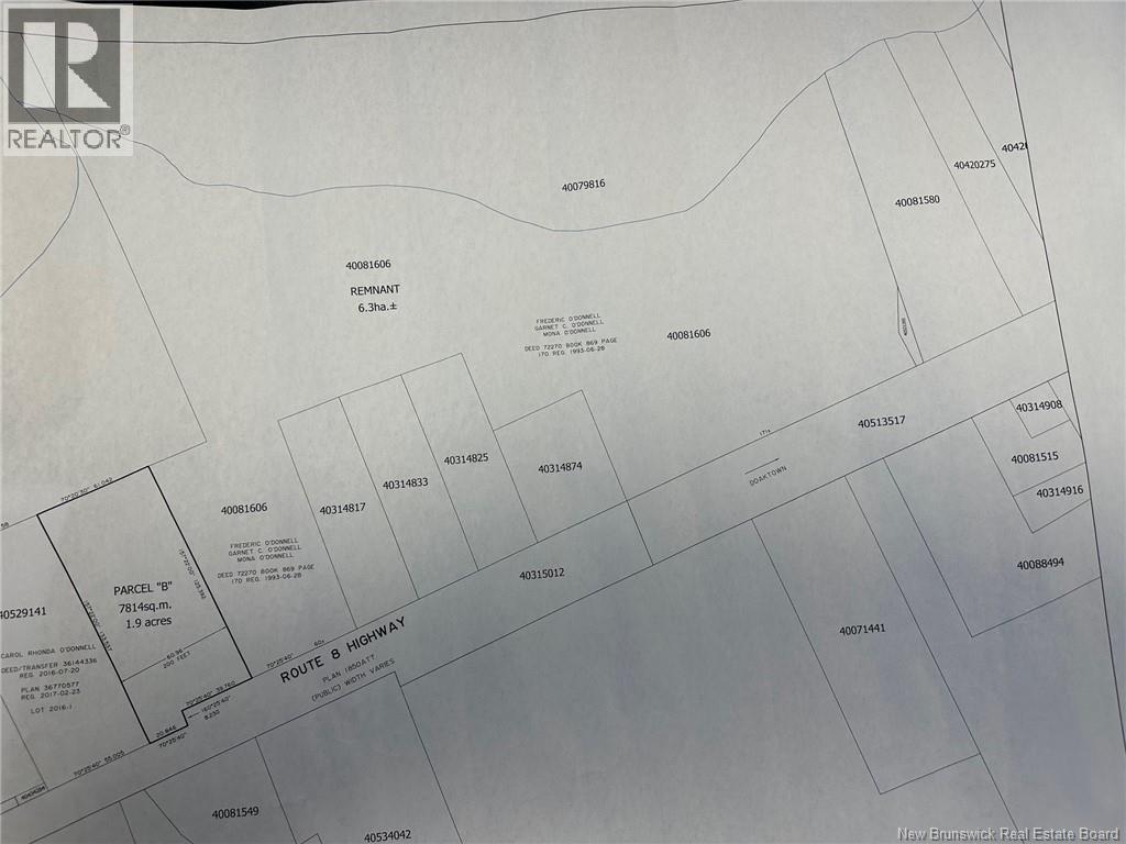 Vacant Lot Route 8, New Bandon, New Brunswick  E9C 0A8 - Photo 2 - NB129518